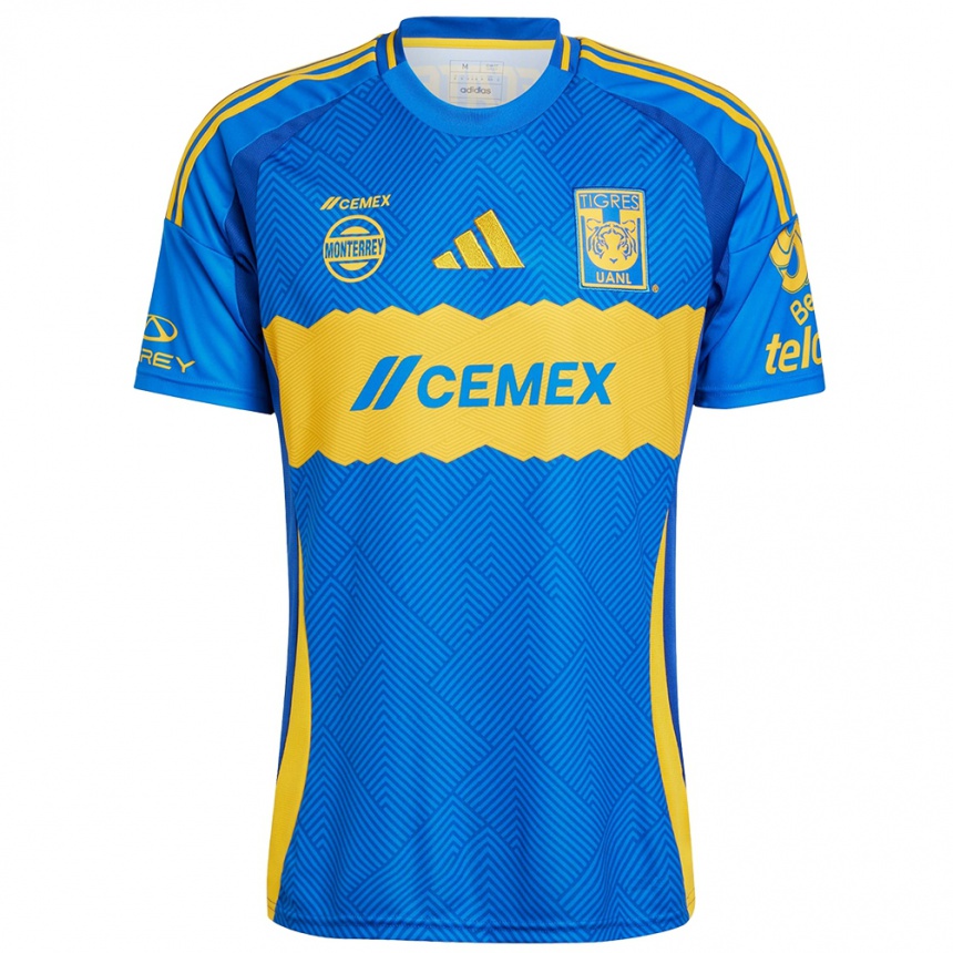 Niño Fútbol Camiseta Su Nombre #0 Azul Amarillo 2ª Equipación 2024/25 Argentina