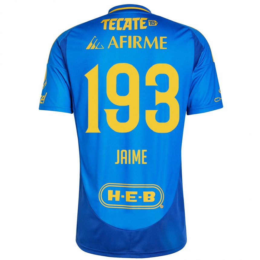 Niño Fútbol Camiseta Kenneth Jaime #193 Azul Amarillo 2ª Equipación 2024/25 Argentina