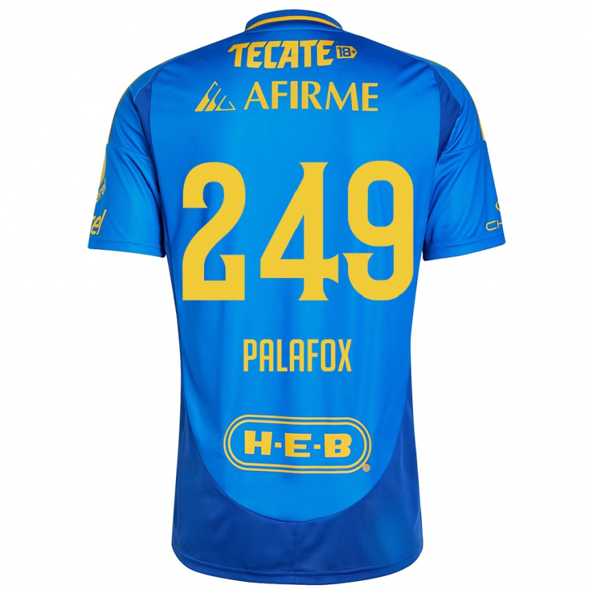 Niño Fútbol Camiseta José Palafox #249 Azul Amarillo 2ª Equipación 2024/25 Argentina