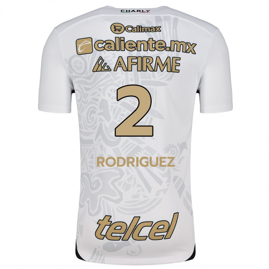 Niño Fútbol Camiseta Antonio Rodríguez #2 Blanco Negro 2ª Equipación 2024/25 Argentina