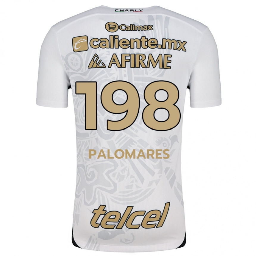 Niño Fútbol Camiseta Ramón Palomares #198 Blanco Negro 2ª Equipación 2024/25 Argentina