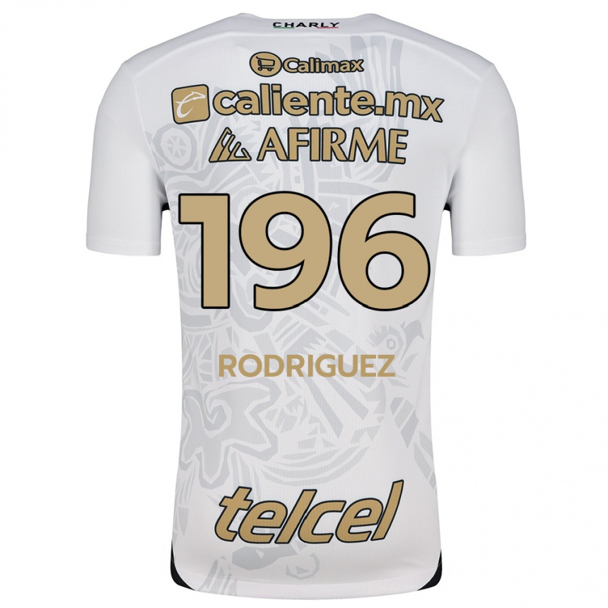 Niño Fútbol Camiseta Prince Rodríguez #196 Blanco Negro 2ª Equipación 2024/25 Argentina