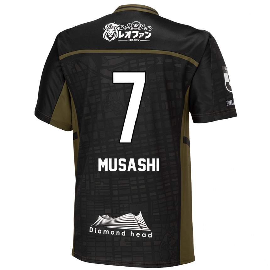 Niño Fútbol Camiseta Musashi Suzuki #7 Verde Negro 2ª Equipación 2024/25 Argentina