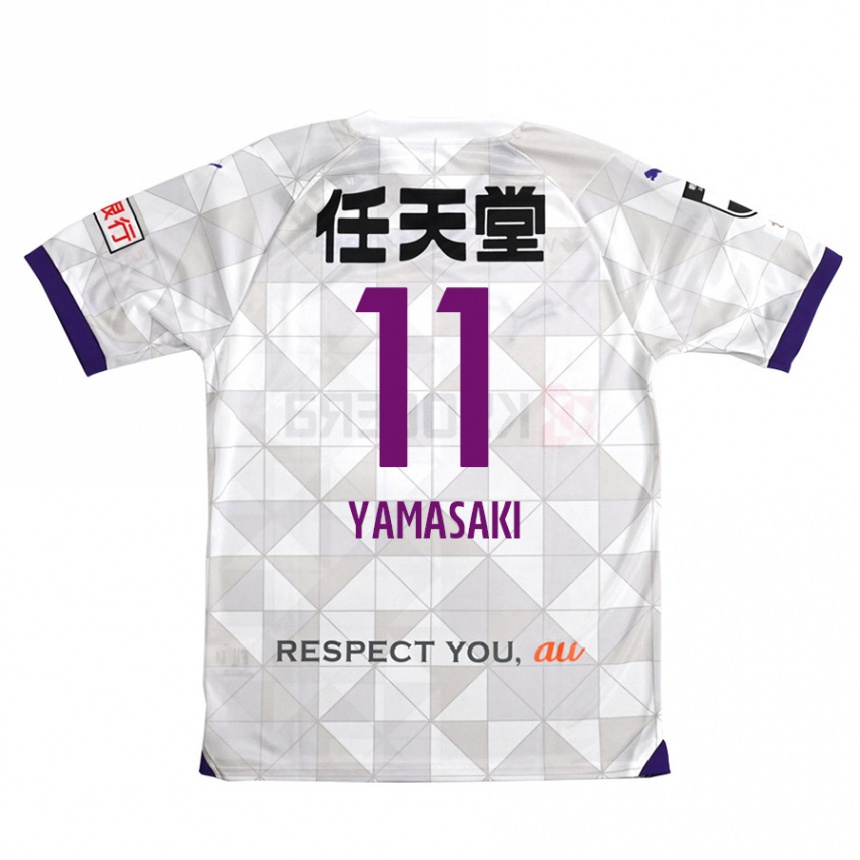 Niño Fútbol Camiseta Ryogo Yamasaki #11 Blanco Morado 2ª Equipación 2024/25 Argentina