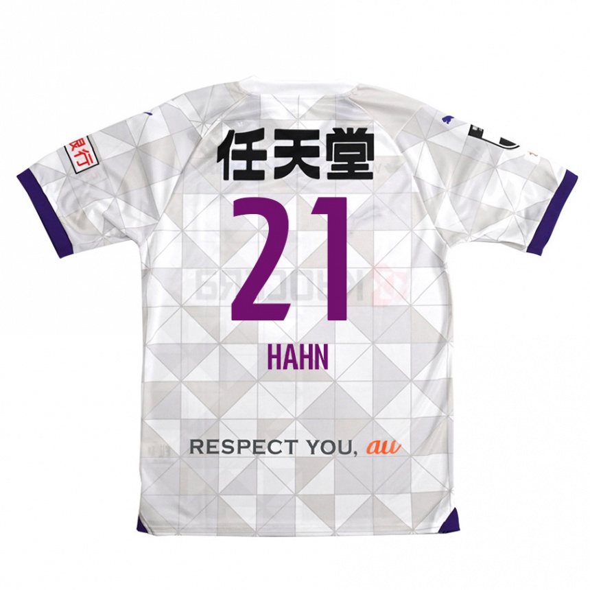 Niño Fútbol Camiseta Warner Hahn #21 Blanco Morado 2ª Equipación 2024/25 Argentina