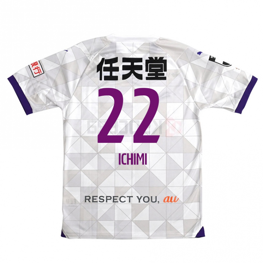 Niño Fútbol Camiseta Kazunari Ichimi #22 Blanco Morado 2ª Equipación 2024/25 Argentina