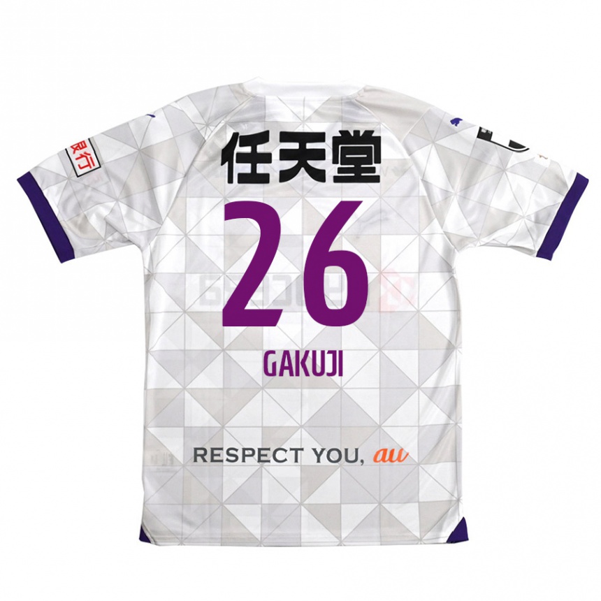 Niño Fútbol Camiseta Gakuji Ota #26 Blanco Morado 2ª Equipación 2024/25 Argentina