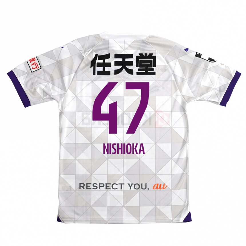 Niño Fútbol Camiseta Yuma Nishioka #47 Blanco Morado 2ª Equipación 2024/25 Argentina