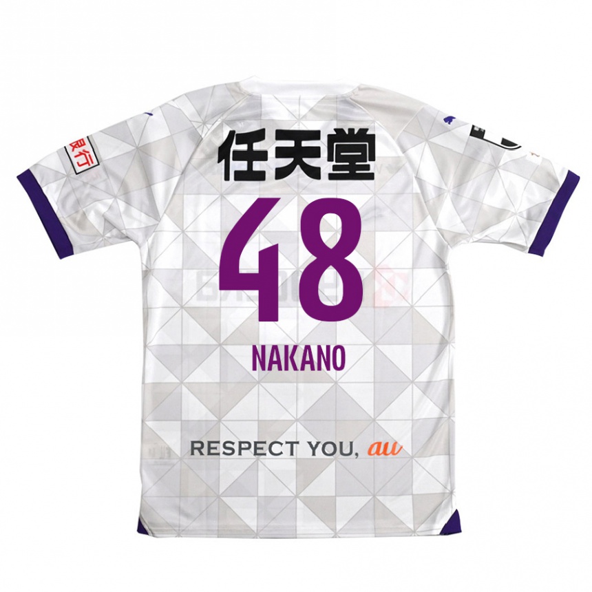 Niño Fútbol Camiseta Ryuma Nakano #48 Blanco Morado 2ª Equipación 2024/25 Argentina