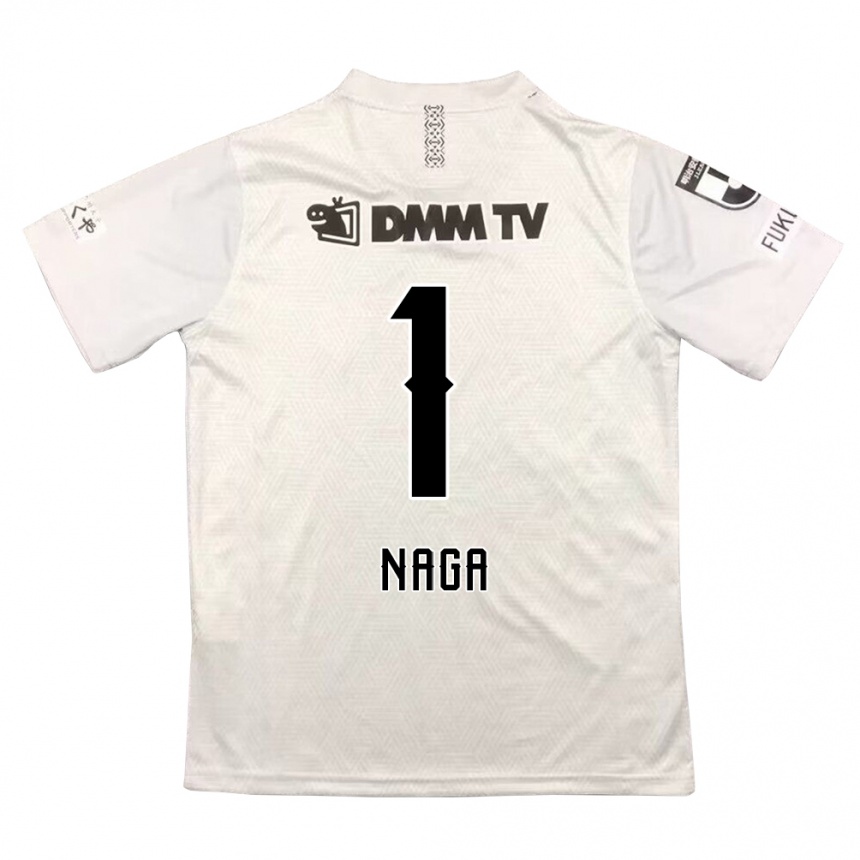 Niño Fútbol Camiseta Takumi Nagaishi #1 Gris Negro 2ª Equipación 2024/25 Argentina