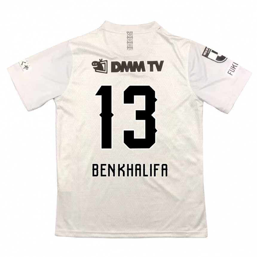 Niño Fútbol Camiseta Nassim Ben Khalifa #13 Gris Negro 2ª Equipación 2024/25 Argentina