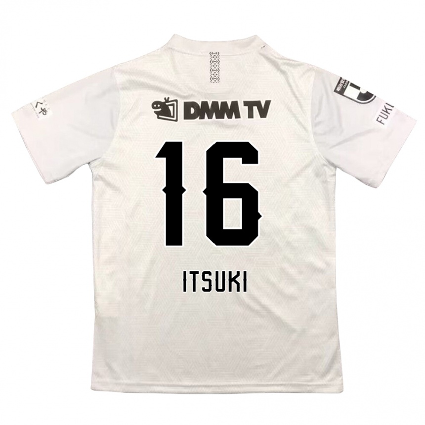 Niño Fútbol Camiseta Itsuki Oda #16 Gris Negro 2ª Equipación 2024/25 Argentina