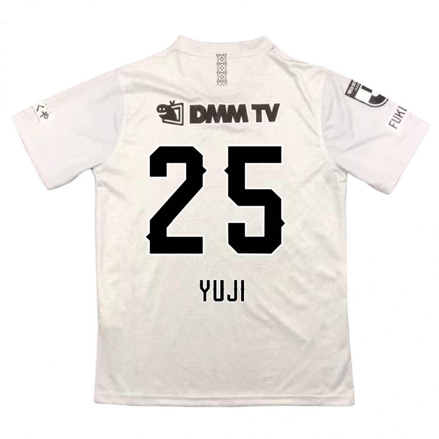 Niño Fútbol Camiseta Yuji Kitajima #25 Gris Negro 2ª Equipación 2024/25 Argentina