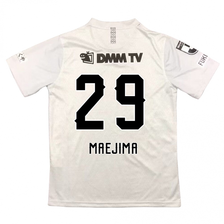 Niño Fútbol Camiseta Yota Maejima #29 Gris Negro 2ª Equipación 2024/25 Argentina