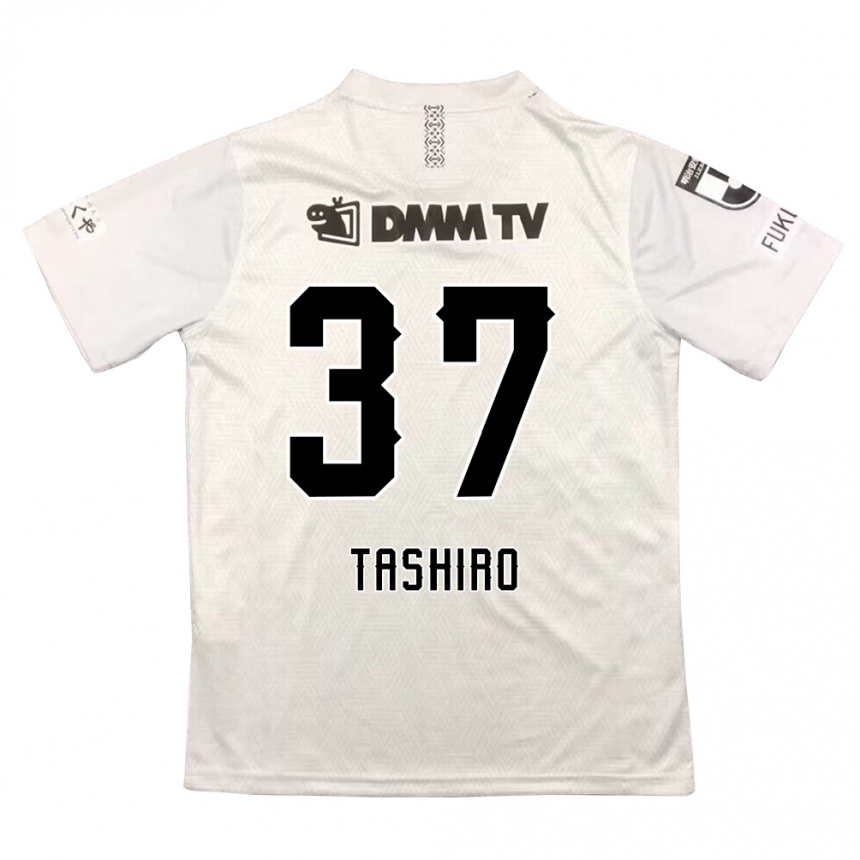 Niño Fútbol Camiseta Masaya Tashiro #37 Gris Negro 2ª Equipación 2024/25 Argentina