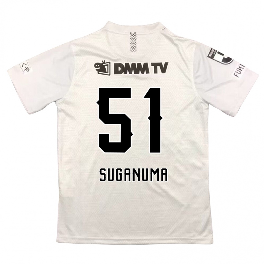 Niño Fútbol Camiseta Kazuaki Suganuma #51 Gris Negro 2ª Equipación 2024/25 Argentina