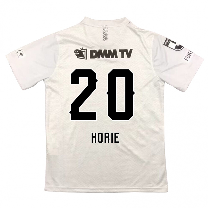 Niño Fútbol Camiseta Hibiki Horie #20 Gris Negro 2ª Equipación 2024/25 Argentina