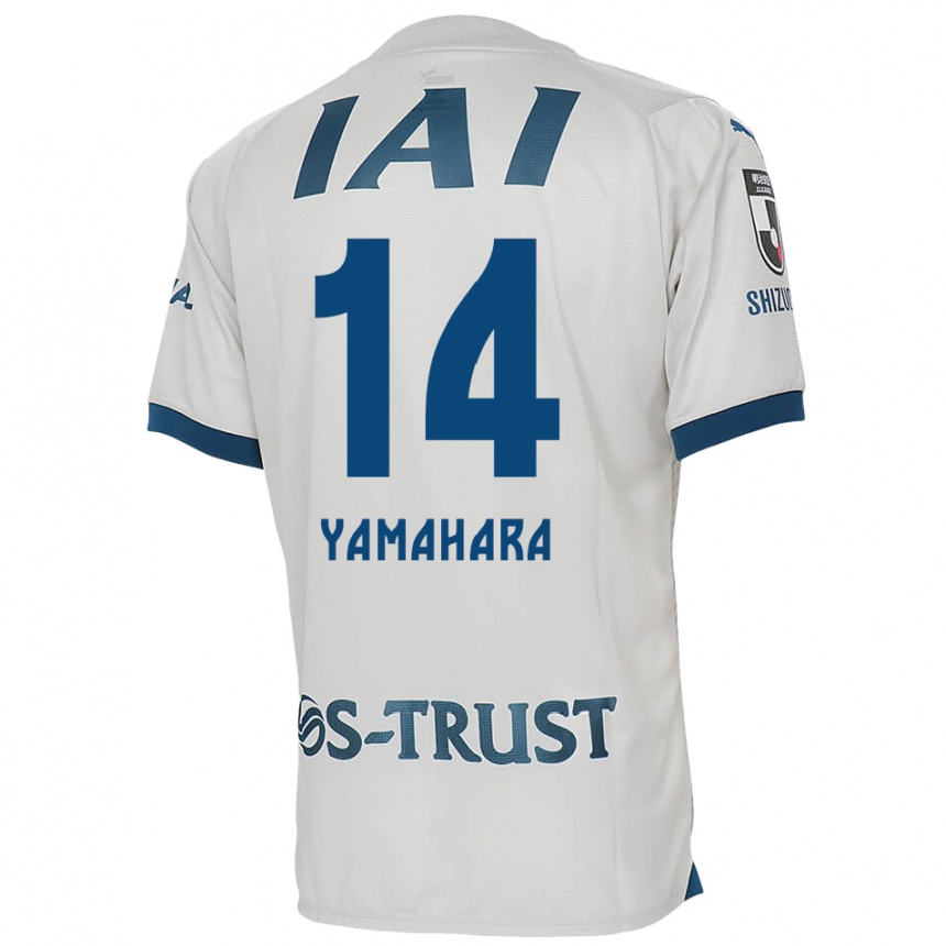 Niño Fútbol Camiseta Reon Yamahara #14 Blanco Azul 2ª Equipación 2024/25 Argentina