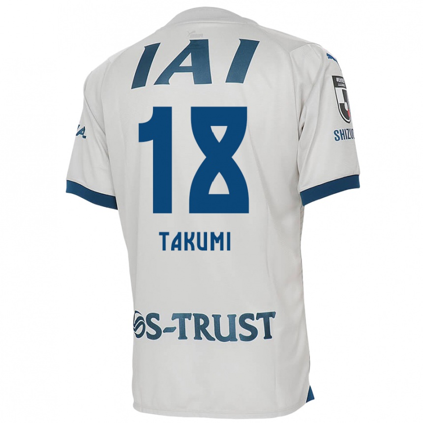 Niño Fútbol Camiseta Takumi Kato #18 Blanco Azul 2ª Equipación 2024/25 Argentina