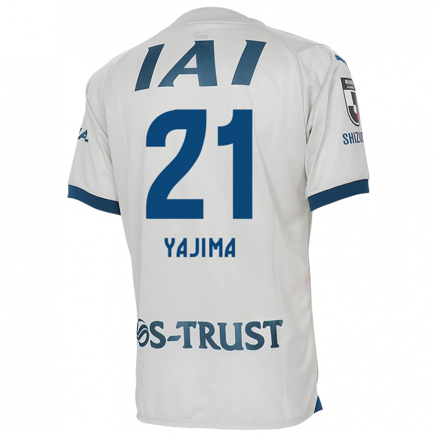 Niño Fútbol Camiseta Shinya Yajima #21 Blanco Azul 2ª Equipación 2024/25 Argentina