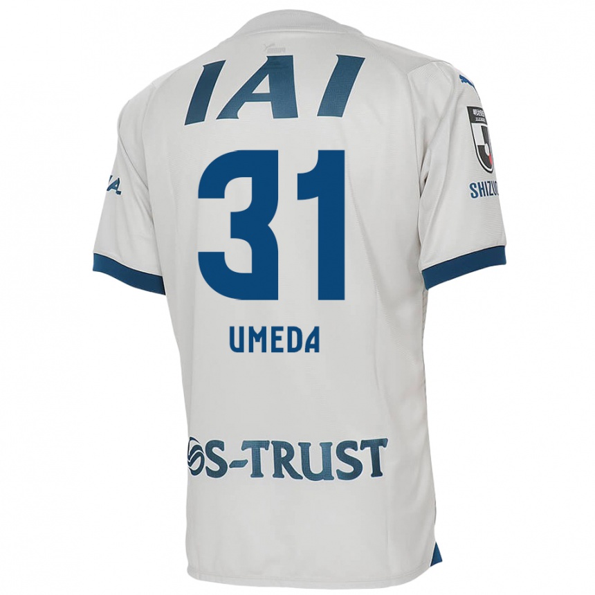 Niño Fútbol Camiseta Togo Umeda #31 Blanco Azul 2ª Equipación 2024/25 Argentina