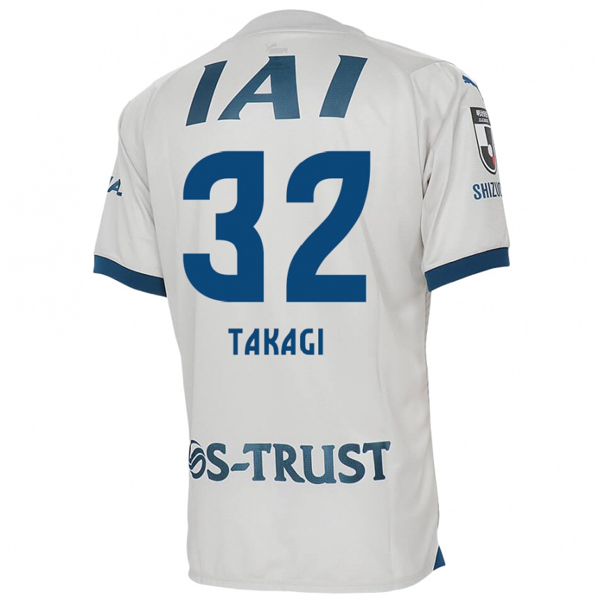 Niño Fútbol Camiseta Sen Takagi #32 Blanco Azul 2ª Equipación 2024/25 Argentina