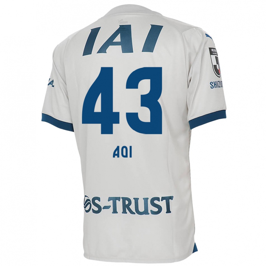 Niño Fútbol Camiseta Aoi Ando #43 Blanco Azul 2ª Equipación 2024/25 Argentina