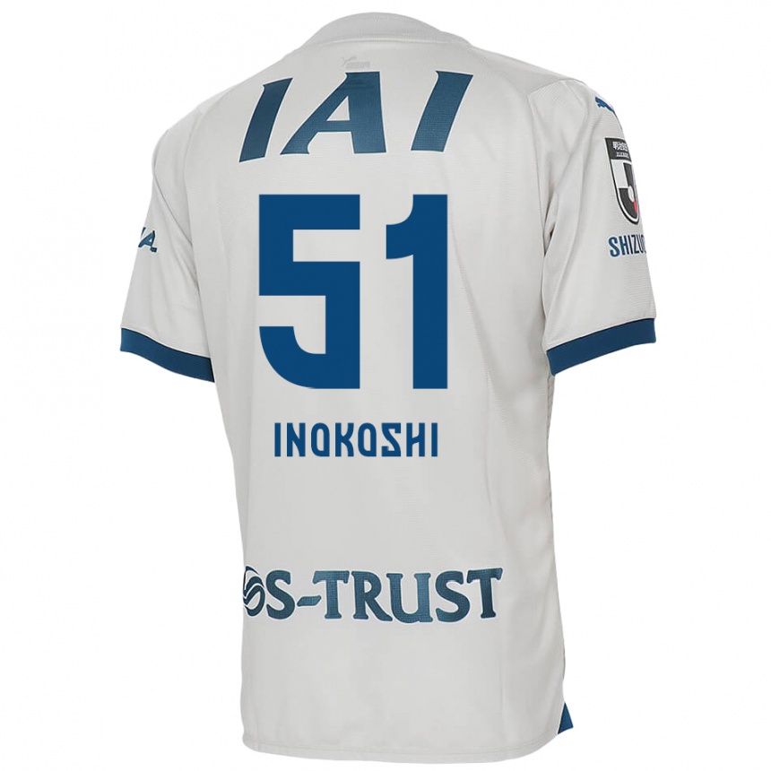 Niño Fútbol Camiseta Yui Inokoshi #51 Blanco Azul 2ª Equipación 2024/25 Argentina