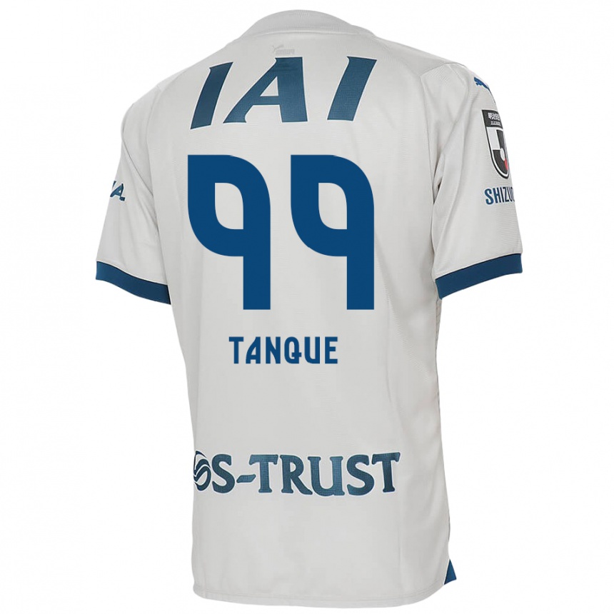 Niño Fútbol Camiseta Douglas Tanque #99 Blanco Azul 2ª Equipación 2024/25 Argentina