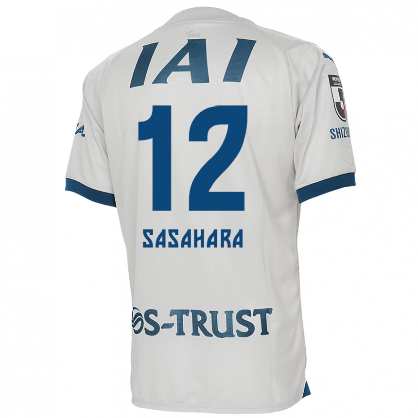 Niño Fútbol Camiseta Kenshin Sasahara #12 Blanco Azul 2ª Equipación 2024/25 Argentina