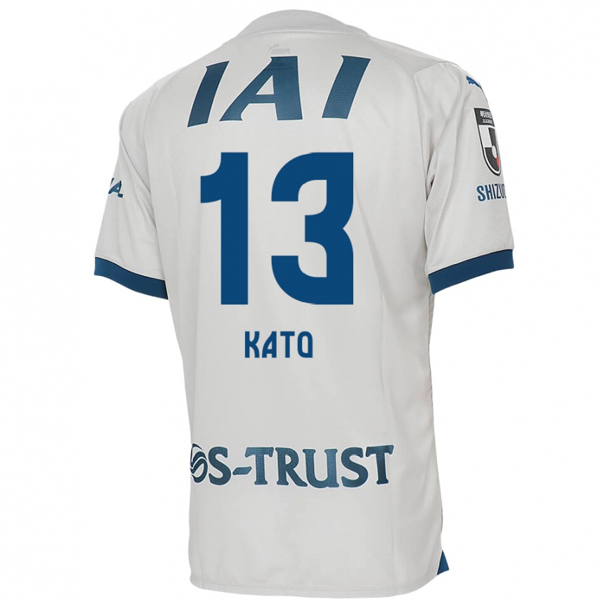 Niño Fútbol Camiseta Daiya Kato #13 Blanco Azul 2ª Equipación 2024/25 Argentina