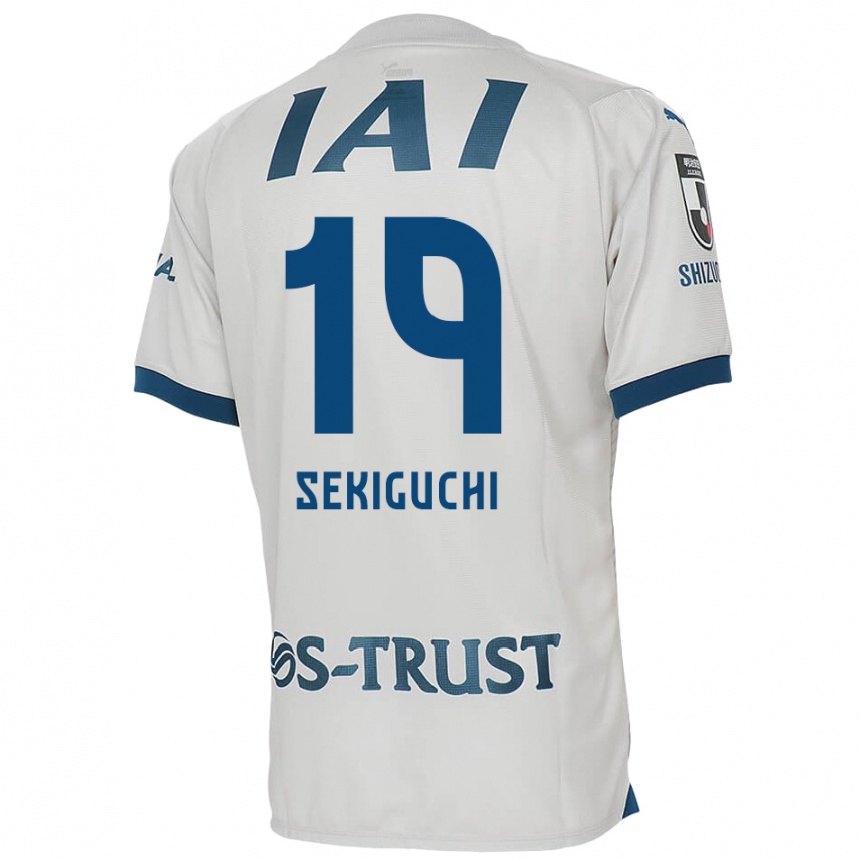 Niño Fútbol Camiseta Kota Sekiguchi #19 Blanco Azul 2ª Equipación 2024/25 Argentina