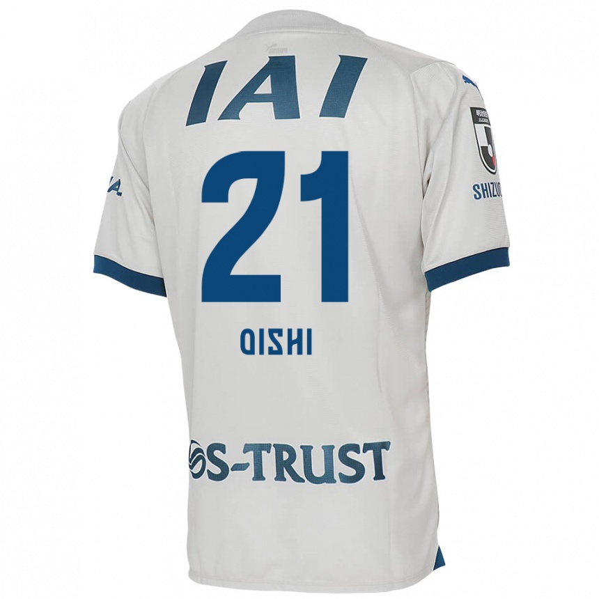 Niño Fútbol Camiseta Kaede Oishi #21 Blanco Azul 2ª Equipación 2024/25 Argentina