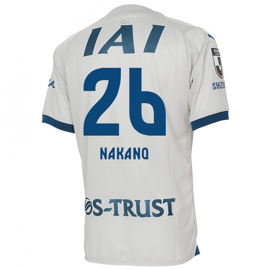 Niño Fútbol Camiseta Takeru Nakano #26 Blanco Azul 2ª Equipación 2024/25 Argentina