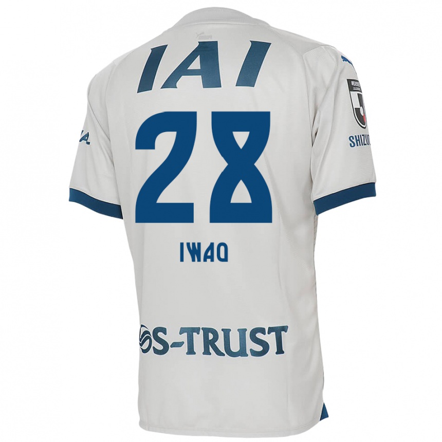 Niño Fútbol Camiseta Takeru Iwao #28 Blanco Azul 2ª Equipación 2024/25 Argentina