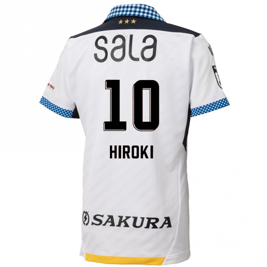 Niño Fútbol Camiseta Hiroki Yamada #10 Blanco Negro 2ª Equipación 2024/25 Argentina