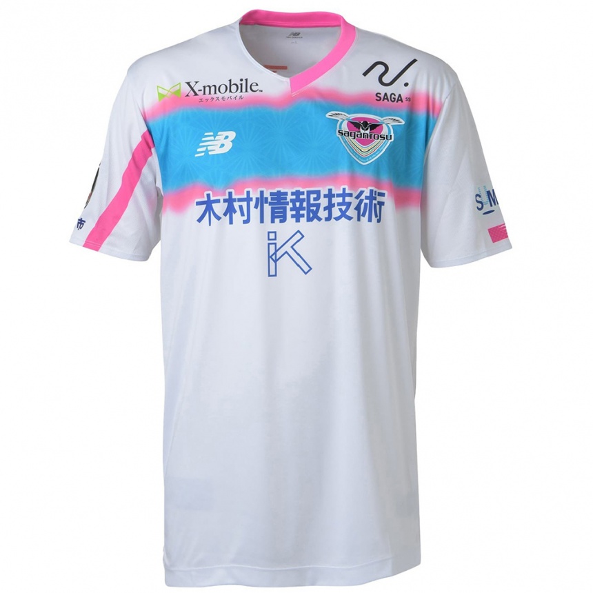 Niño Fútbol Camiseta Daichi Suzuki #47 Blanco Azul Rosa 2ª Equipación 2024/25 Argentina