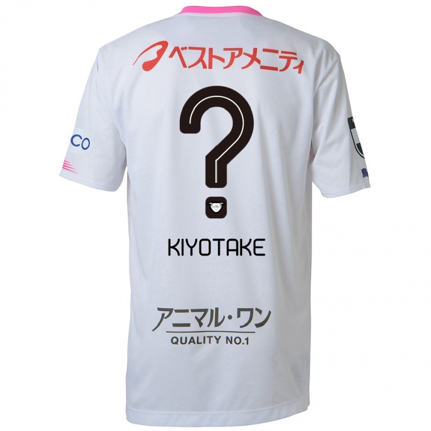 Niño Fútbol Camiseta Hiroshi Kiyotake #0 Blanco Azul Rosa 2ª Equipación 2024/25 Argentina