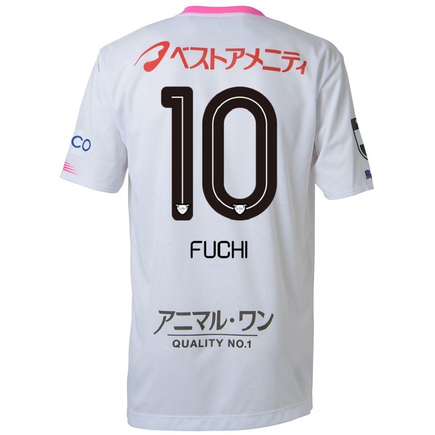 Niño Fútbol Camiseta Fuchi Honda #10 Blanco Azul Rosa 2ª Equipación 2024/25 Argentina