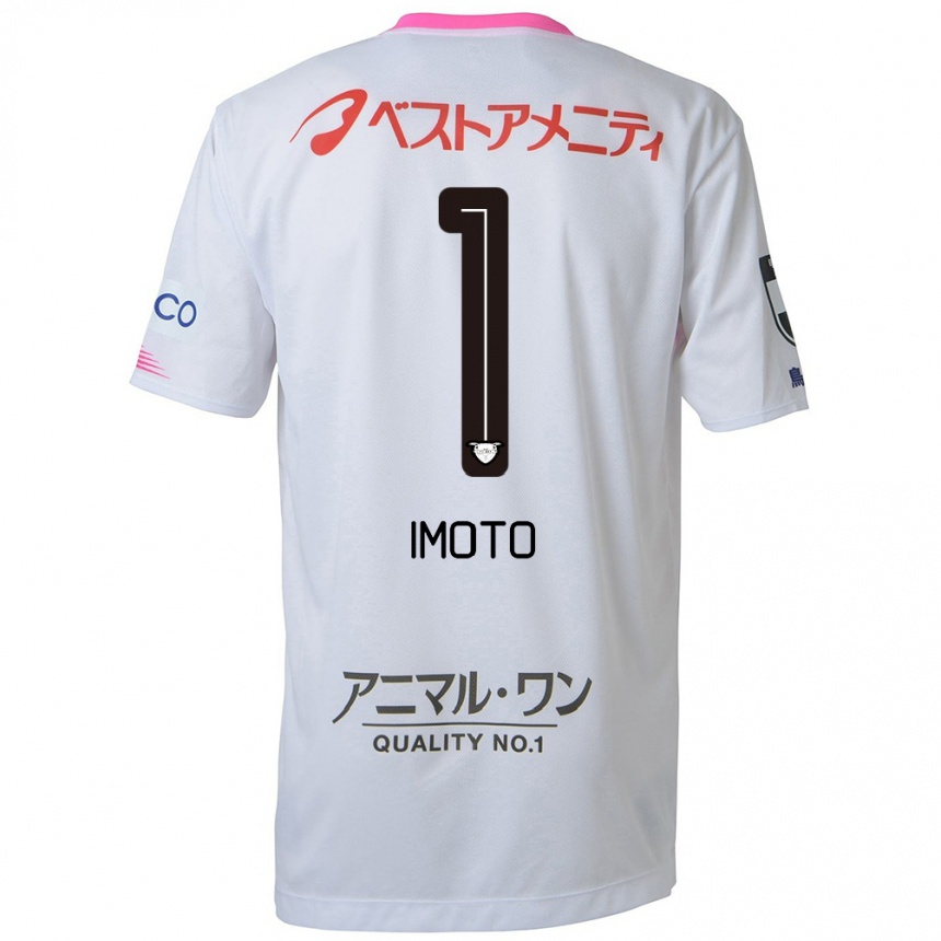 Niño Fútbol Camiseta Kota Imoto #1 Blanco Azul Rosa 2ª Equipación 2024/25 Argentina