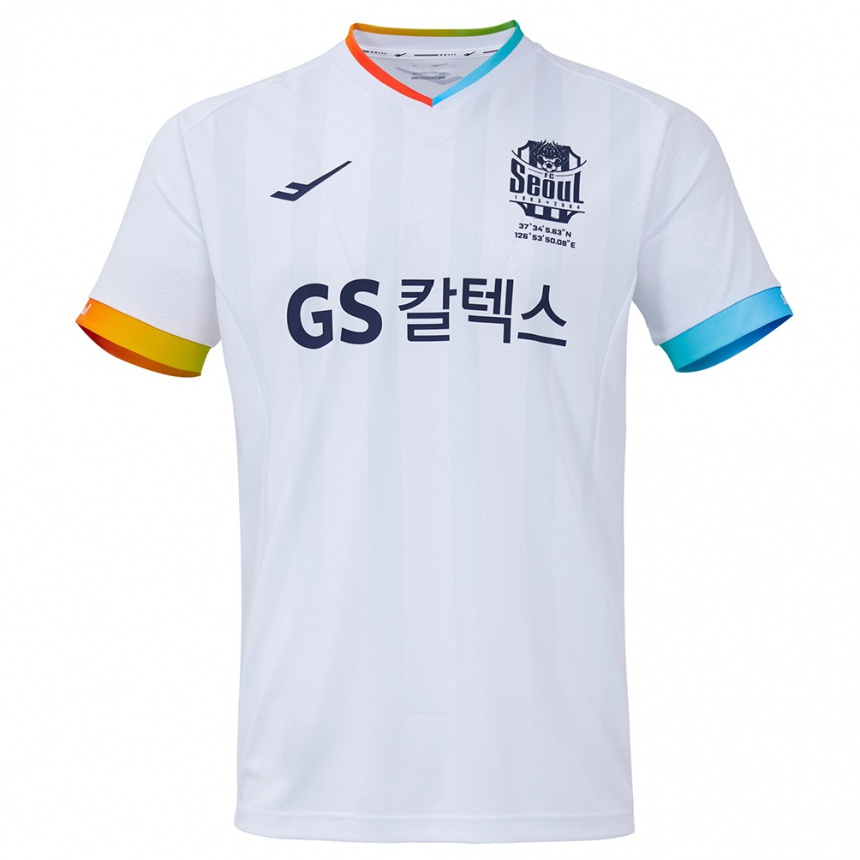 Niño Fútbol Camiseta Jang Han-Gyeol Park #42 Blanco Azul 2ª Equipación 2024/25 Argentina