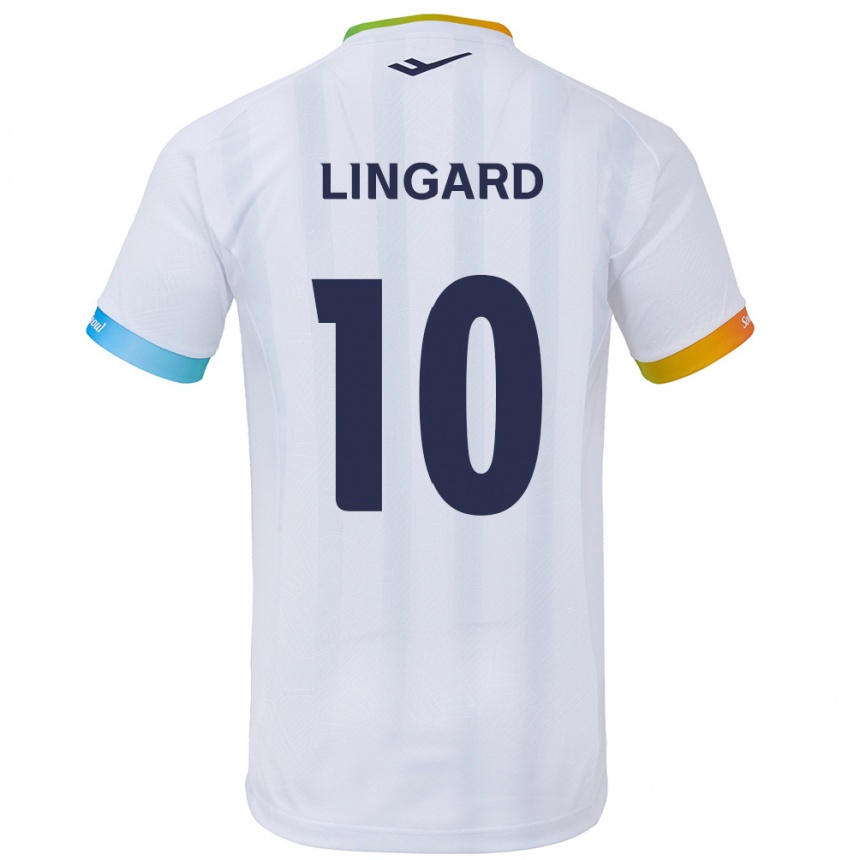 Niño Fútbol Camiseta Jesse Lingard #10 Blanco Azul 2ª Equipación 2024/25 Argentina