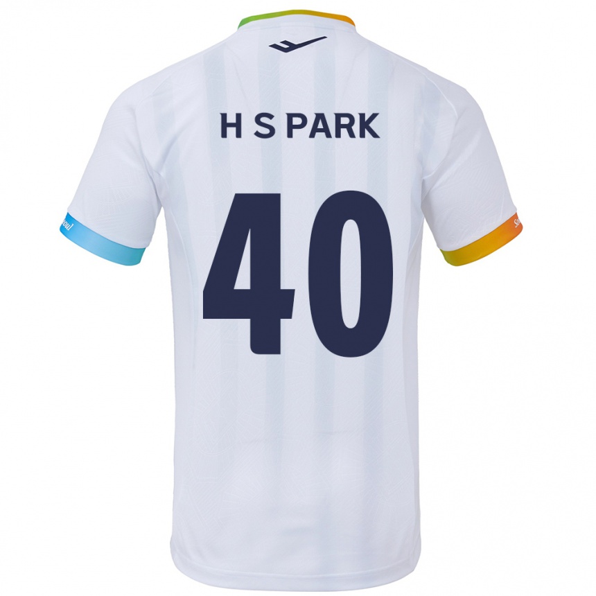 Niño Fútbol Camiseta Seong-Hun Park #40 Blanco Azul 2ª Equipación 2024/25 Argentina