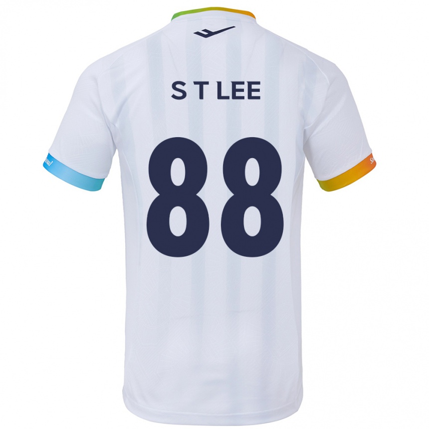 Niño Fútbol Camiseta Tae-Seok Lee #88 Blanco Azul 2ª Equipación 2024/25 Argentina