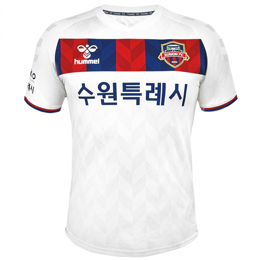 Niño Fútbol Camiseta Seong-Yoon Kim #1 Blanco Azul 2ª Equipación 2024/25 Argentina