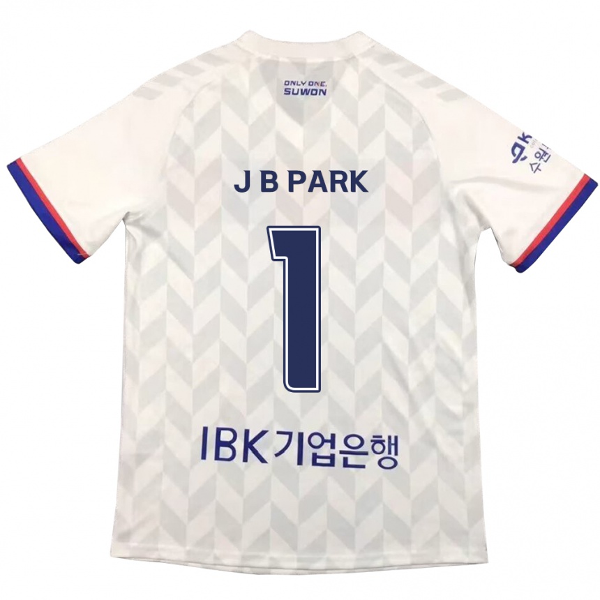 Niño Fútbol Camiseta Bae-Jong Park #1 Blanco Azul 2ª Equipación 2024/25 Argentina