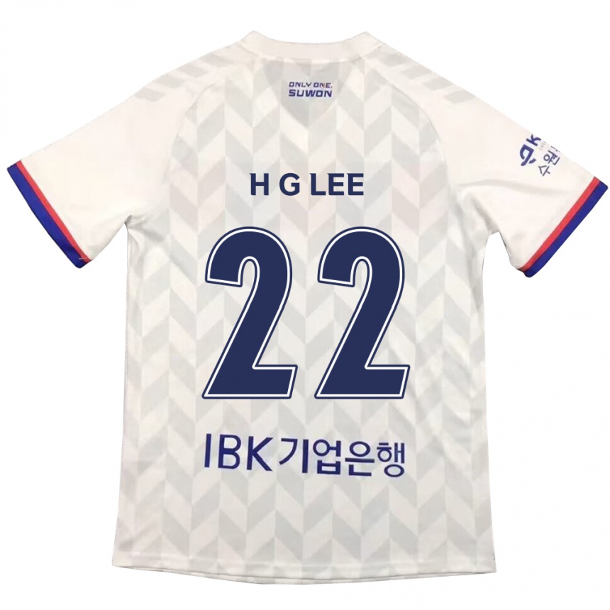 Niño Fútbol Camiseta Gwang-Hyeok Lee #22 Blanco Azul 2ª Equipación 2024/25 Argentina