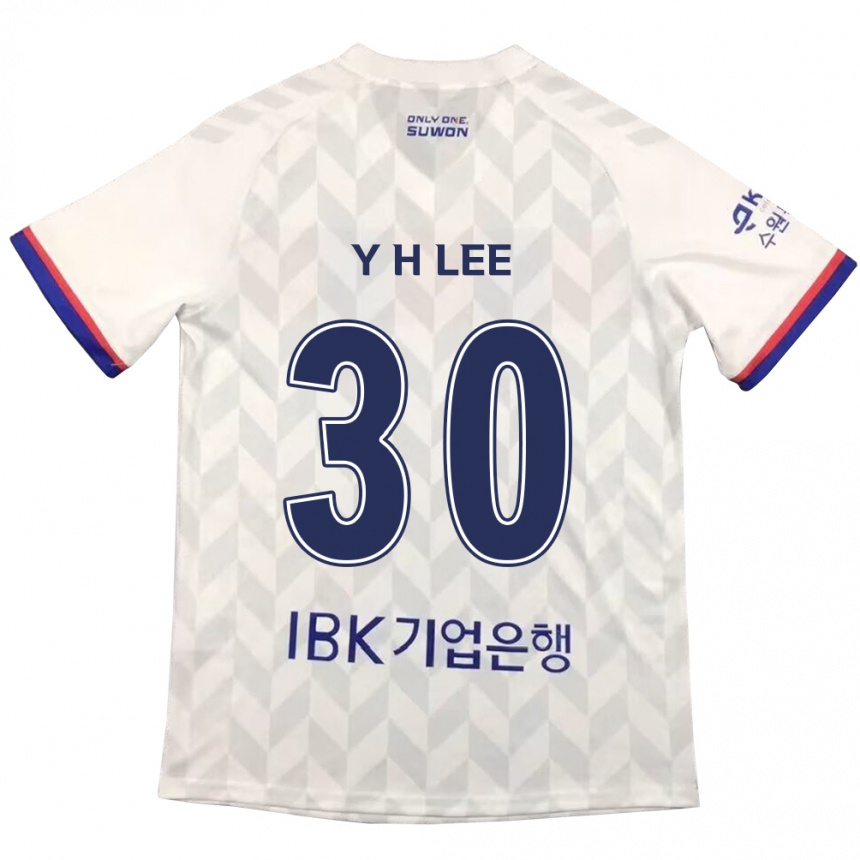 Niño Fútbol Camiseta Hyeon-Yong Lee #30 Blanco Azul 2ª Equipación 2024/25 Argentina