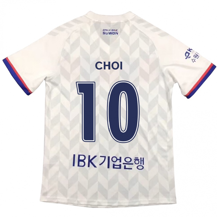 Niño Fútbol Camiseta San Choi #10 Blanco Azul 2ª Equipación 2024/25 Argentina