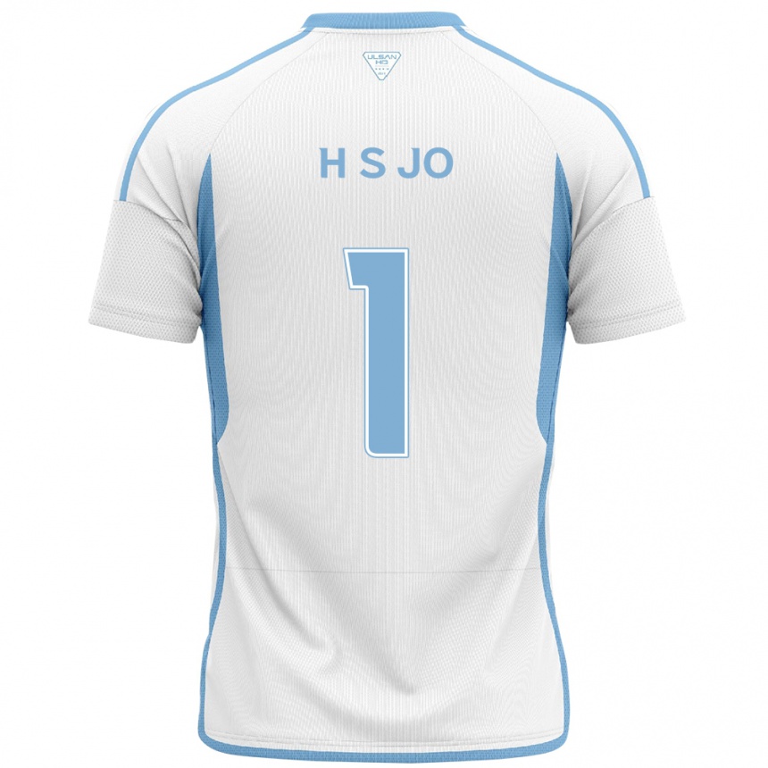 Niño Fútbol Camiseta Su-Hyeok Jo #1 Blanco Azul 2ª Equipación 2024/25 Argentina